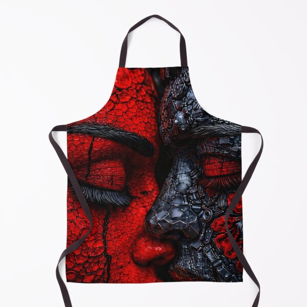 Item preview, Red Duality Gothic Abstract Portrait designed and sold by Kaleidoscope Print.