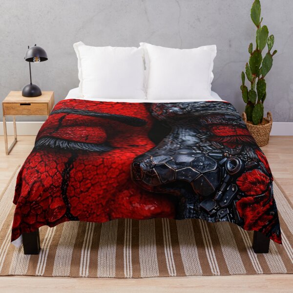 Item preview, Red Duality Gothic Abstract Portrait designed and sold by Kaleidoscope Print.