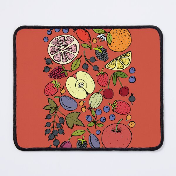 Item preview, Colorful Hand Drawn Fruit Illustration – Berry & Citrus Pattern Art designed and sold by PRFashions.