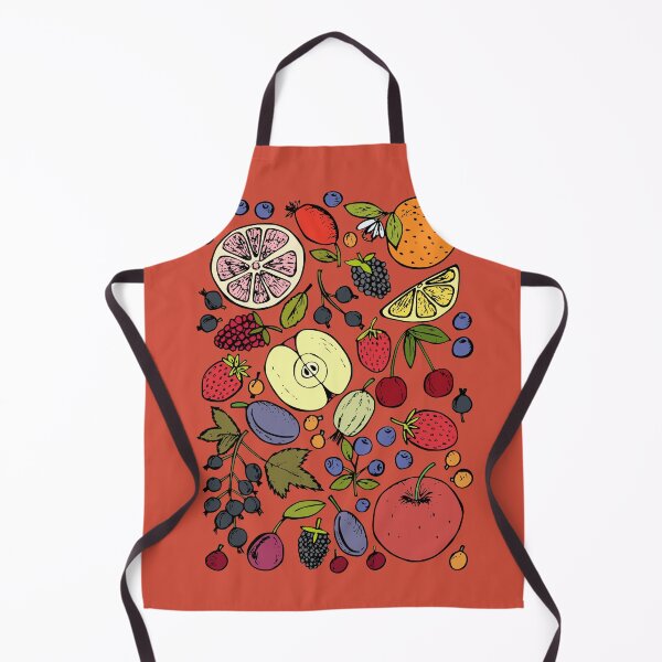 Item preview, Colorful Hand Drawn Fruit Illustration – Berry & Citrus Pattern Art designed and sold by PRFashions.