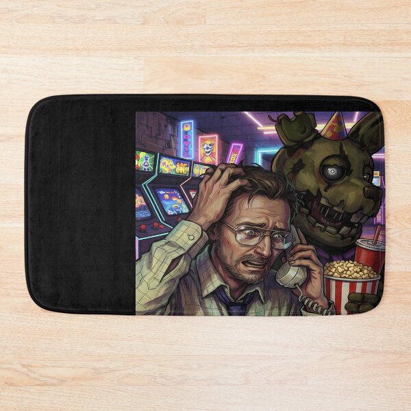 Artikelvorschau, Verängstigter Mann telefoniert mit Animatronic entworfen und verkauft von ForThe2F0X1Folks.