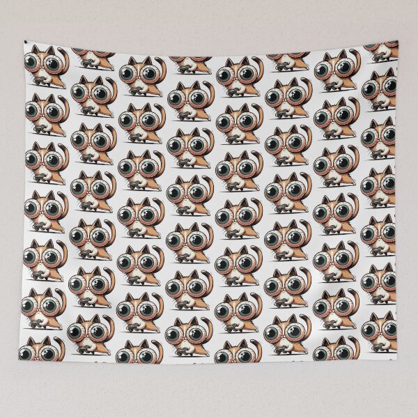 Item preview, Intense Gamer Cat Overstimulated Funny Design designed and sold by Tw1nsAIArt.