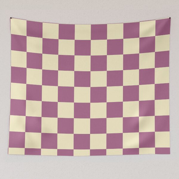 Item preview, Vanilla aesthetic fun Chic  Retro colorful checkered pattern  designed and sold by Creations by lyne.