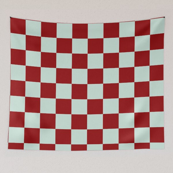 Item preview, Red Groovy fun Chic  Retro colorful checkered pattern  designed and sold by Creations by lyne.