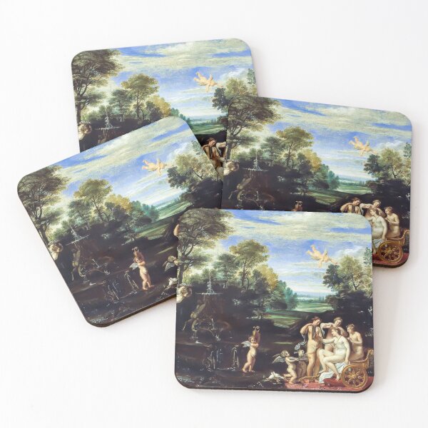 Item preview, Landscape with Venus and Cupids Classical Mythology Painting designed and sold by TheSoulOfArt.