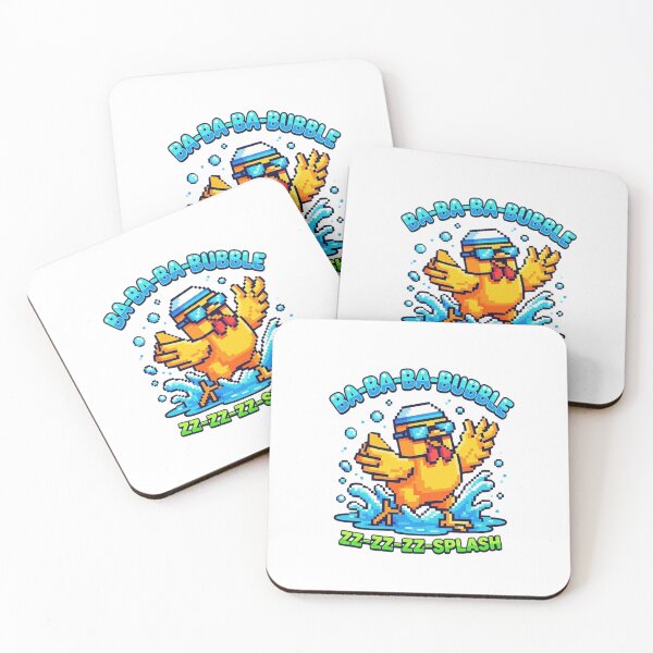 Item preview, Kawaii Pixel Blue Bird — Quack-Quack-Bubble Retro Gaming Duck Illustration designed and sold by Colorful-Garden.