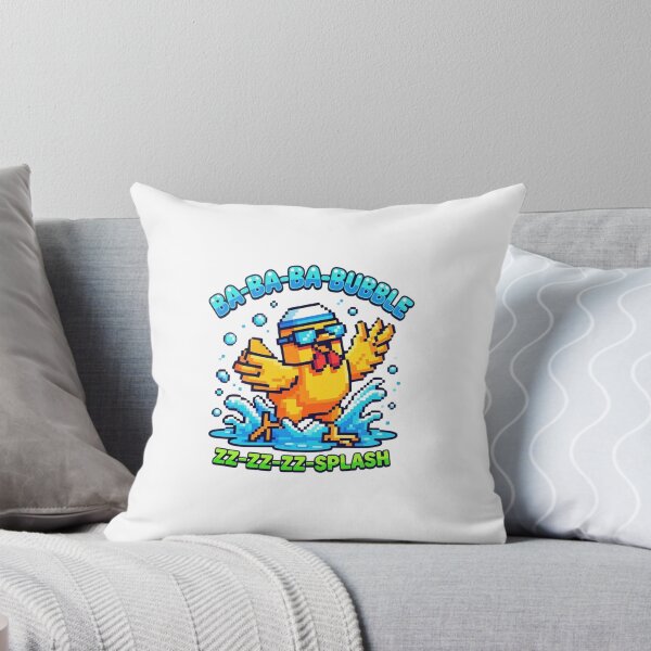Item preview, Kawaii Pixel Blue Bird — Quack-Quack-Bubble Retro Gaming Duck Illustration designed and sold by Colorful-Garden.