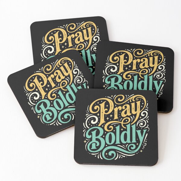 Item preview, Pray Boldly – Courageous Faith Christian Quote designed and sold by Verse & Vibes.