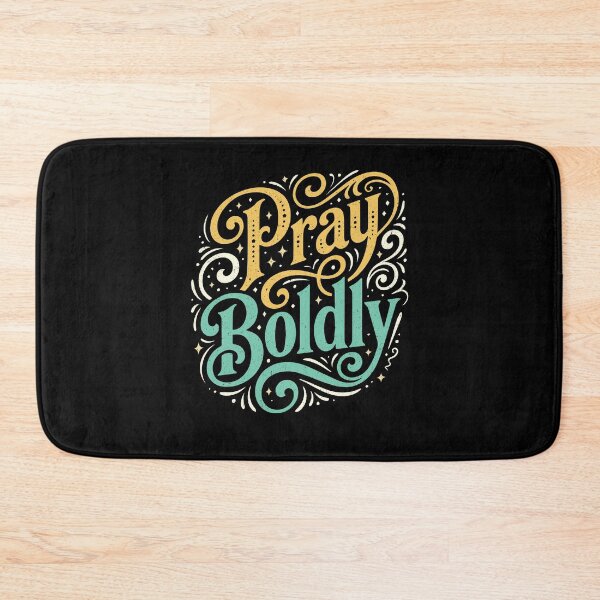 Item preview, Pray Boldly – Courageous Faith Christian Quote designed and sold by Verse & Vibes.
