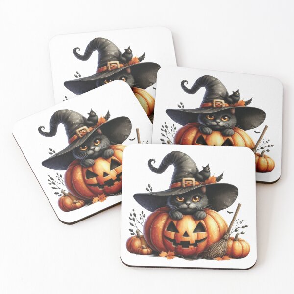 Item preview, Cute Witch Cat in Pumpkin designed and sold by KrisGraphic45.