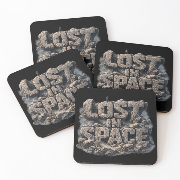 Item preview, Lost in Space - Astronaut on Cosmic Typography Terrain designed and sold by MKreative Studio.