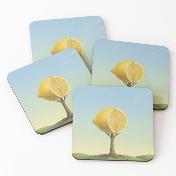 Item preview, Lemon Tree of Fantasy – Surreal Nature Illustration designed and sold by Herzbaumatelier.