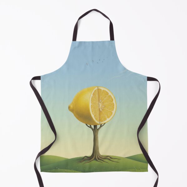 Item preview, Lemon Tree of Fantasy – Surreal Nature Illustration designed and sold by Herzbaumatelier.