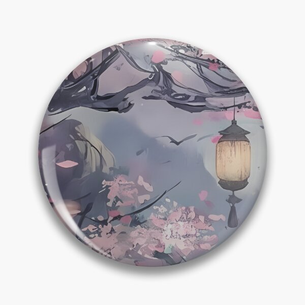 Item preview, Serene Japanese Pagoda Amidst Cherry Blossoms designed and sold by ForThe2F0X1Folks.