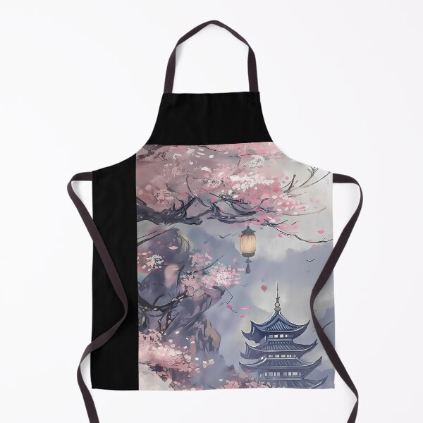 Item preview, Serene Japanese Pagoda Amidst Cherry Blossoms designed and sold by ForThe2F0X1Folks.