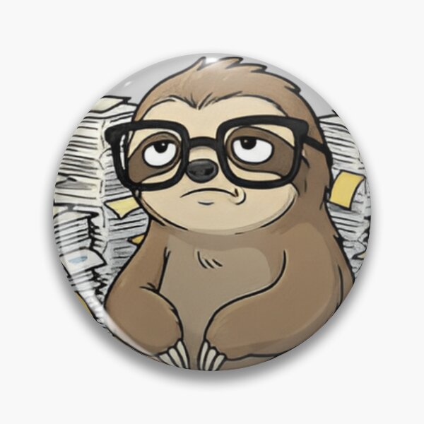 Item preview, Calculating the Best Route to the Couch Sloth T-Shirt & Sticker – Funny Lazy Sloth Meme, Cute Confused Sloth Cartoon, Introvert Humor Graphic designed and sold by ZyxDes.