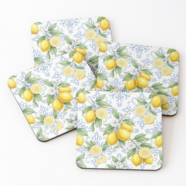 Item preview, Vintage Lemon Botanical Pattern – Mediterranean Summer Citrus Watercolor designed and sold by Verycutethings.