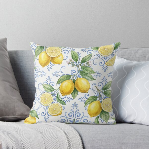 Item preview, Vintage Lemon Botanical Pattern – Mediterranean Summer Citrus Watercolor designed and sold by Verycutethings.