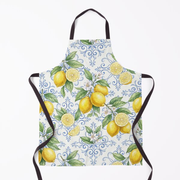 Item preview, Vintage Lemon Botanical Pattern – Mediterranean Summer Citrus Watercolor designed and sold by Verycutethings.
