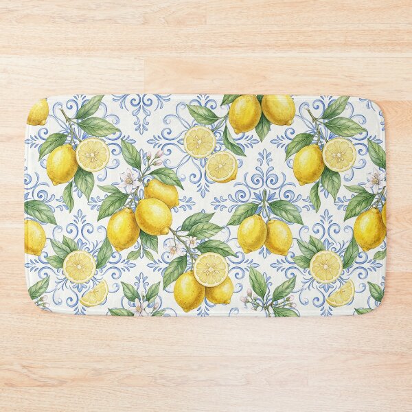 Item preview, Vintage Lemon Botanical Pattern – Mediterranean Summer Citrus Watercolor designed and sold by Verycutethings.