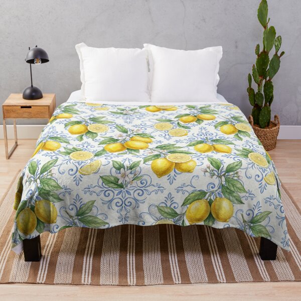 Item preview, Vintage Lemon Botanical Pattern – Mediterranean Summer Citrus Watercolor designed and sold by Verycutethings.