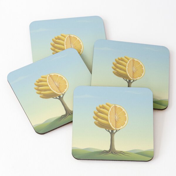 Item preview, Banana-Orange Tree – Surreal Fantasy Natural Landscape designed and sold by Herzbaumatelier.