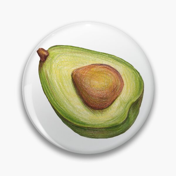 Item preview, Avocado Illustration – Colored Pencil Avocado Drawing designed and sold by AlisaArtDecor.