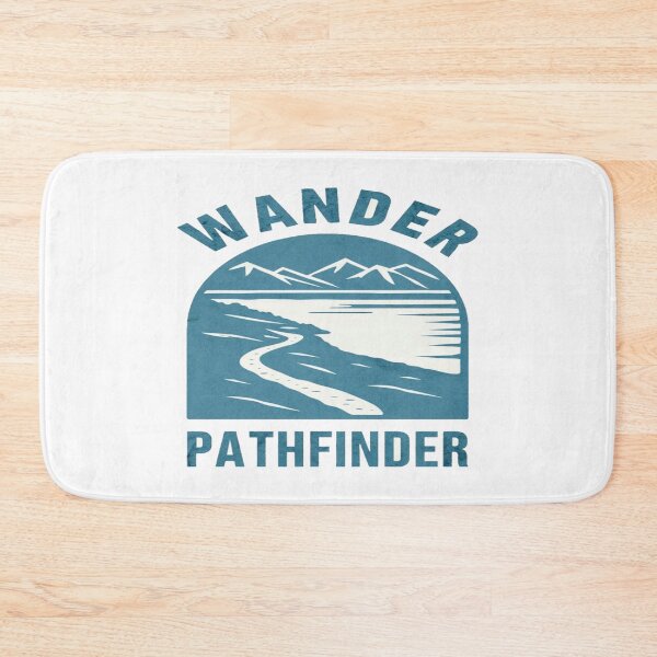 Item preview, Wander Pathfinder Adventure Badge – Minimalist Mountain & Trail Outdoor Exploration Design designed and sold by Bright Nest Studio.