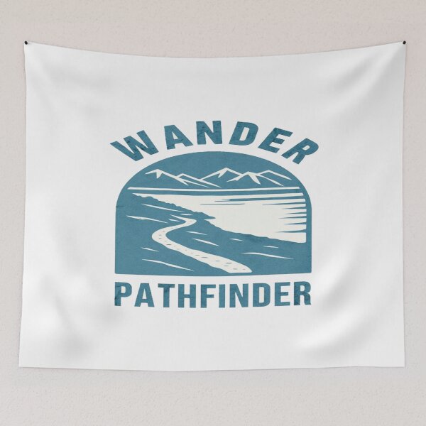 Item preview, Wander Pathfinder Adventure Badge – Minimalist Mountain & Trail Outdoor Exploration Design designed and sold by Bright Nest Studio.