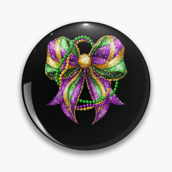 Item preview, mardi gras coquette bow designed and sold by Boutkimaewab.