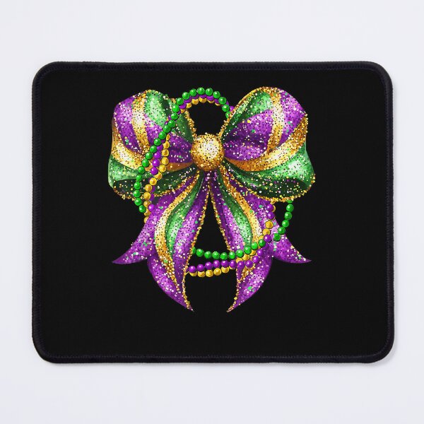 Item preview, mardi gras coquette bow designed and sold by Boutkimaewab.