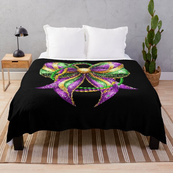 Item preview, mardi gras coquette bow designed and sold by Boutkimaewab.