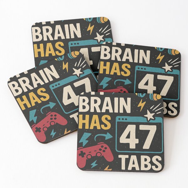 Item preview, Funny Multitasking Brain Tabs Artwork designed and sold by NOMISKISAW.