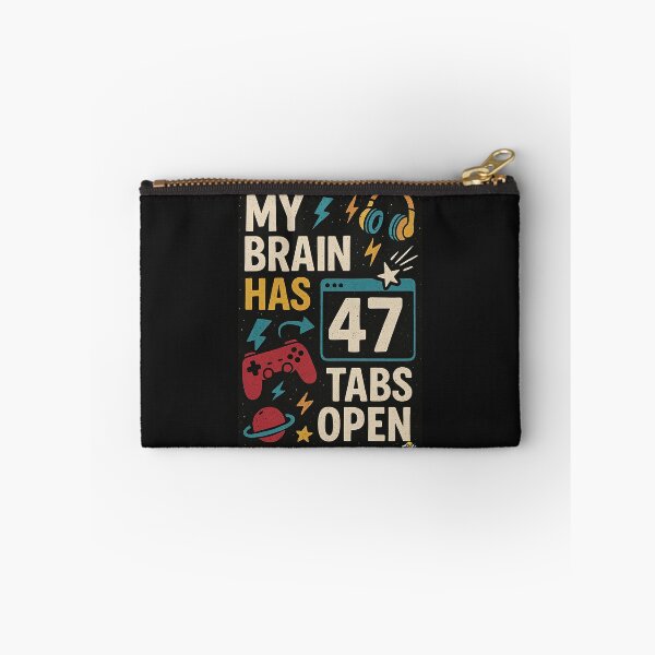 Item preview, Funny Multitasking Brain Tabs Artwork designed and sold by NOMISKISAW.