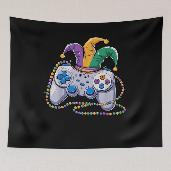 Item preview, Gaming Mardi Gras Video Game Controller Jester For Boys Men designed and sold by Boutkimaewab.