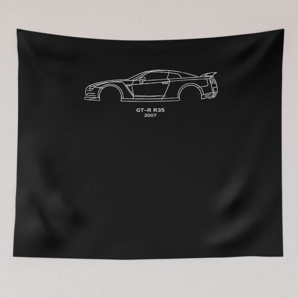 Item preview, GT-R R35 – Minimal Line Art designed and sold by TheArtOfCar.