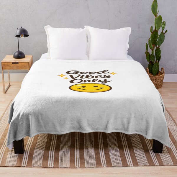 Item preview, Good Vibes Only Smiley Face Positive Aesthetic Design designed and sold by Lovestickerco.