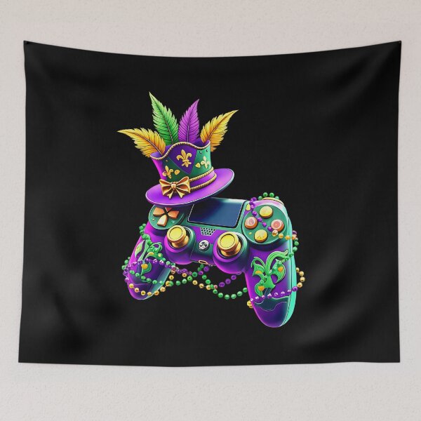 Item preview, Mardi Gras Video Game Controller Jester Mask Kids Boys Mens designed and sold by Boutkimaewab.