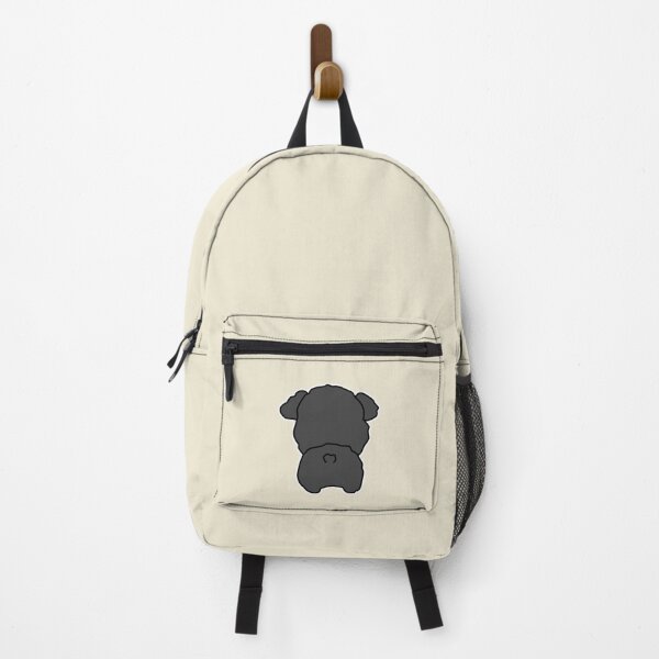Item preview, Cute black poodle butt silhouette illustration designed and sold by ubborn.