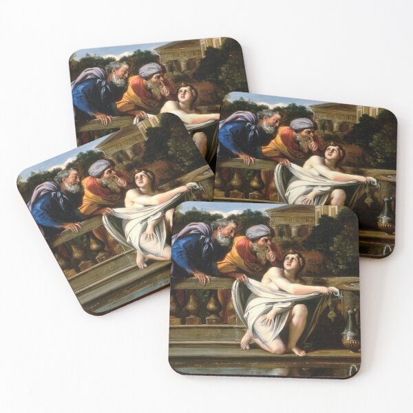 Item preview, Susanna and the Elders Biblical Renaissance Painting Carracci designed and sold by TheSoulOfArt.