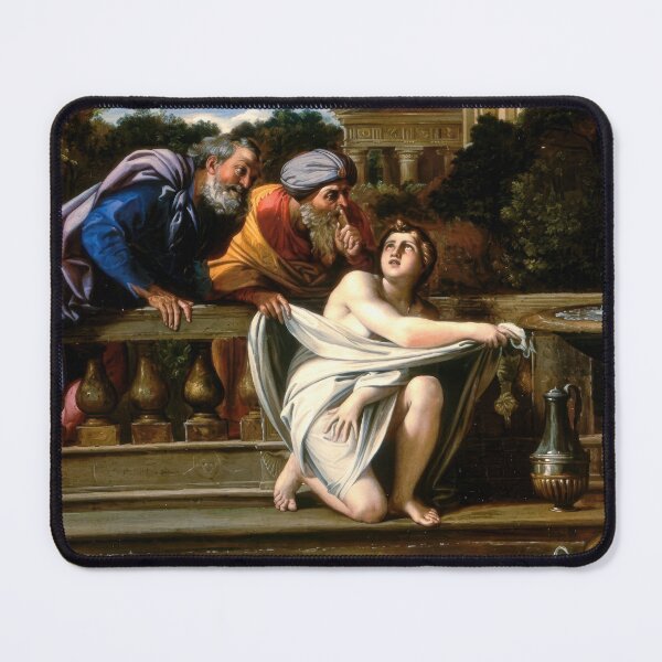 Item preview, Susanna and the Elders Biblical Renaissance Painting Carracci designed and sold by TheSoulOfArt.