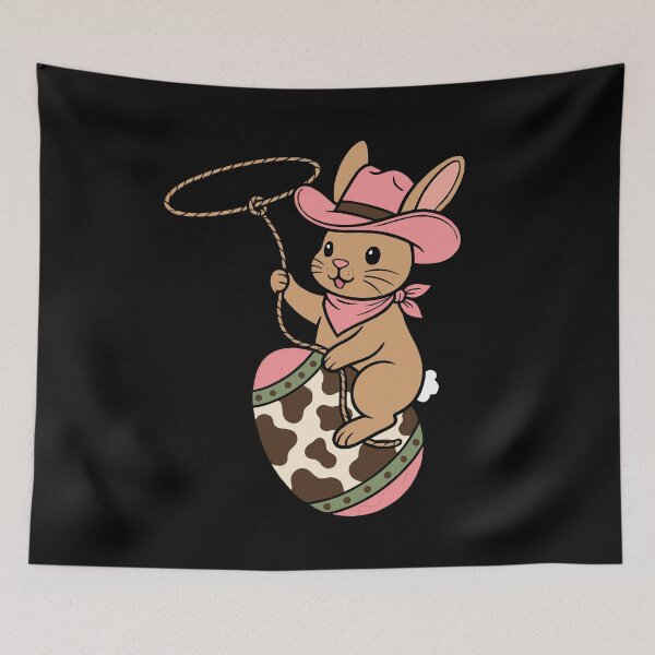 Item preview, Cowgirl Easter Bunny Lasso designed and sold by KroghDs.