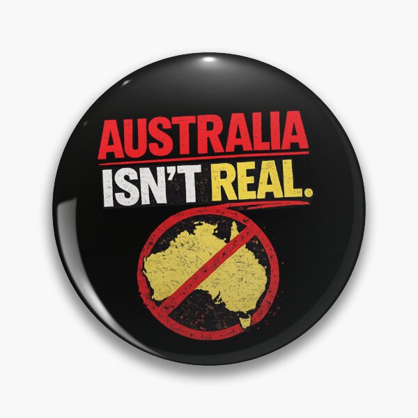 Item preview, Australia Isn’t Real Conspiracy Meme – Funny Fake Australia Map designed and sold by MaxLevelMerch.