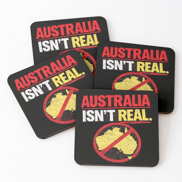Item preview, Australia Isn’t Real Conspiracy Meme – Funny Fake Australia Map designed and sold by MaxLevelMerch.