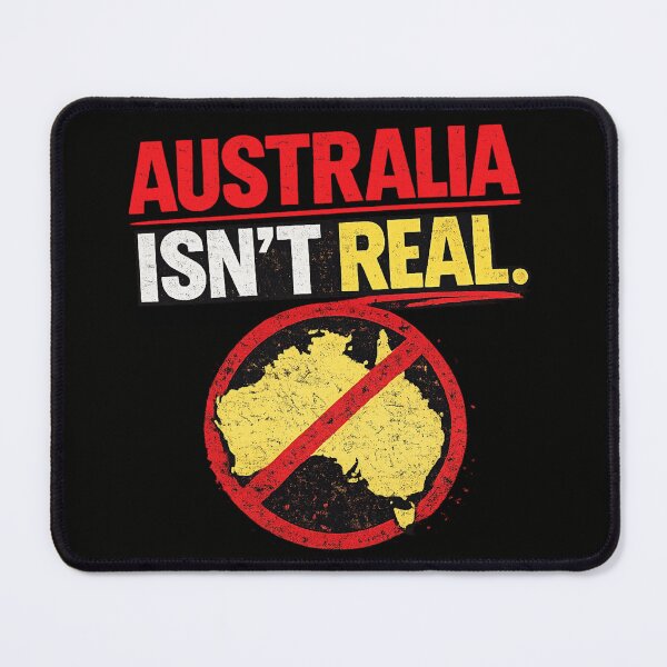 Item preview, Australia Isn’t Real Conspiracy Meme – Funny Fake Australia Map designed and sold by MaxLevelMerch.