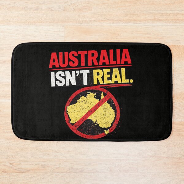 Item preview, Australia Isn’t Real Conspiracy Meme – Funny Fake Australia Map designed and sold by MaxLevelMerch.