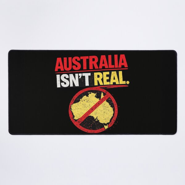 Item preview, Australia Isn’t Real Conspiracy Meme – Funny Fake Australia Map designed and sold by MaxLevelMerch.