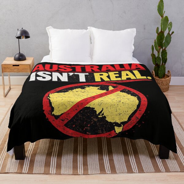 Item preview, Australia Isn’t Real Conspiracy Meme – Funny Fake Australia Map designed and sold by MaxLevelMerch.