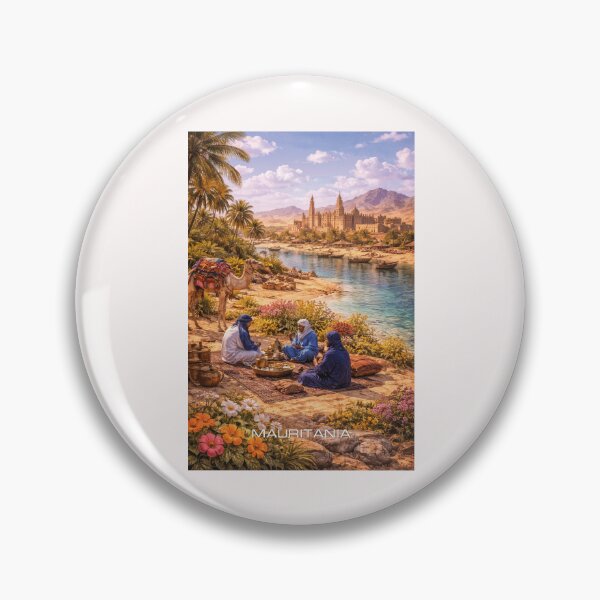 Item preview, Mauritania Travel Art designed and sold by Thistle-TShop.