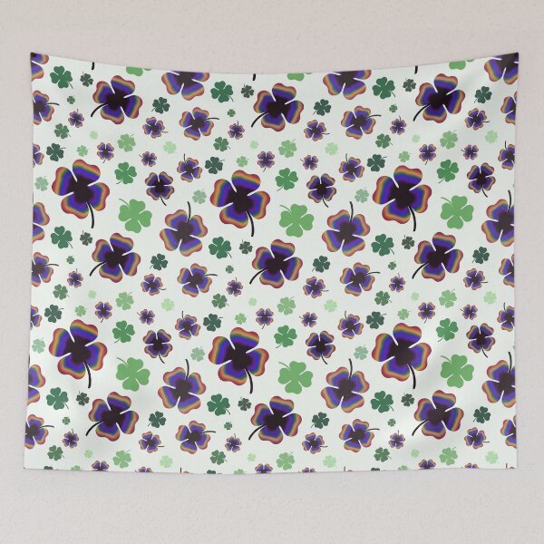 Item preview, Fun Four-Leaf Clover Seamless Pattern designed and sold by Pevkay97.